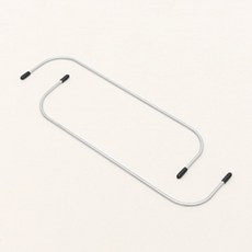 HAPPY BEARS 方形纖薄滾輪框架 2入 24 x 6.5 cm, 銀色, 2個