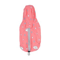 PASTEL PET 寵物印花便攜式雨衣, 粉色的