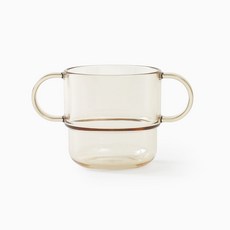 TACKAON 幼兒用Ecogen雙手透明杯, 黃色, 1個, 200ml