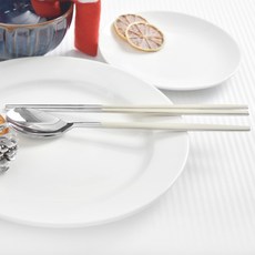 HAEMO 頂級威尼斯陶瓷餐具組 象牙白, 1套, 湯匙 + 筷子