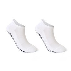 아사나 남성용 로우앵클 코튼 논슬립 쿠셔닝 요가 삭스 2켤레