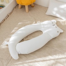 bebenuvo 新生兒擁抱枕+床墊枕組, 貓咪(抱枕), 隨機出貨(座椅枕)