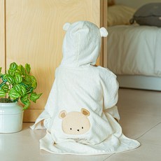 MomnLittle 孩童小熊刺繡沙灘巾