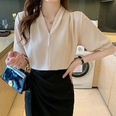 POPLARNC 芙琳珍珠女式襯衫