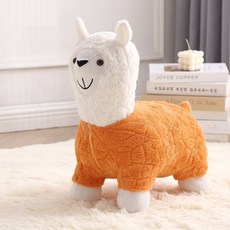 솔미온 보들 알파카 스툴, 오렌지, 1개