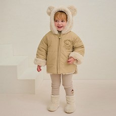 milkmile 微笑熊羊羔毛撞色夾克