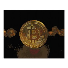 ADICO DIY LED 鑽石畫 大金幣, 混合顏色, 1個