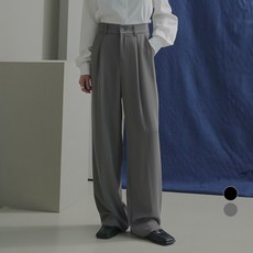 Awesomearound 女款打摺後鬆緊西裝寬褲