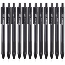 comet 三角握把中性原子筆 0.5mm, 黑色, 12個