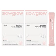 slowglow 肌醇葉酸鐵質 30入, 2個, 150g