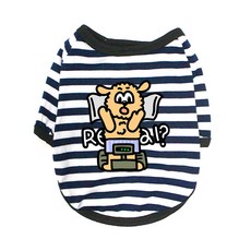 블랭크도그 강아지 체중감량 티셔츠, NAVY, 1개