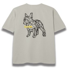 일루소 남녀공용 골드도그 아이스 분또 오버핏 반팔 티셔츠