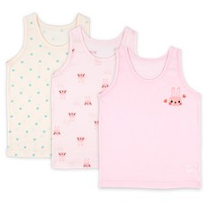 Maykids 童款迷你兔圖案系列運動背心 3件組