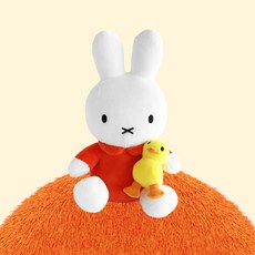 오리 안은 미피 인형, 오렌지, 1개, 27cm 오렌지, 1개, 27cm