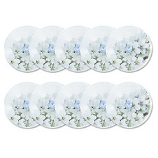 珍珠水鑽寶石亮點鈕扣 Acacia 13mm, 10個, 淺藍色