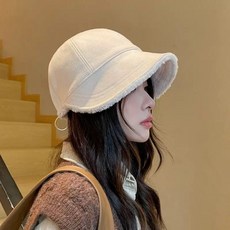 Parajuni 泰迪熊絨毛內襯馬術戶外防寒運動帽 HJ0968, 白色, 1個