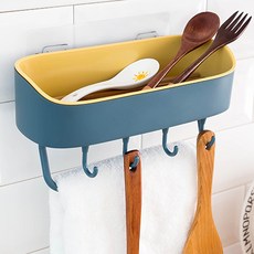 餐具整理筒掛勾 YT_RA881, 藍色, 1個