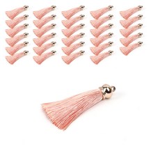 Home & Life 鍍金流蘇, 柔和粉紅, 30個