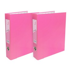 Tucobi Dono D 環活頁夾 3 孔 A4 5cm, 粉色, 2個