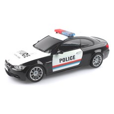 1:18 BMW M3 경찰차 RC카 채널A MXT110013BK, 블랙, 1개