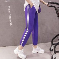 MA 簡約雙線孕婦束口褲