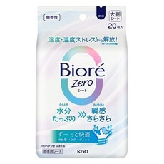 Biore 蜜妮 Zero 爽身粉濕巾 無香性 153ml, 1入, 1包