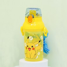 릴팡 포켓몬스터 앵커 원터치 어깨끈 미니 물통, 피카츄, 360ml, 1개