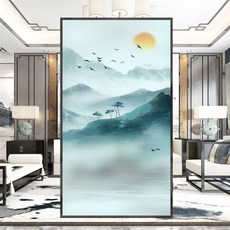 소니오 새벽풍경 반투명 창문 시트지, 06 새벽소나무