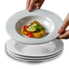 LILIVING 基本款義大利麵碗 LILIVN-135TN, 4個, 白色