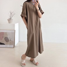 Borimam Laura 防皺長版連身裙 大尺碼孕婦裝 R919