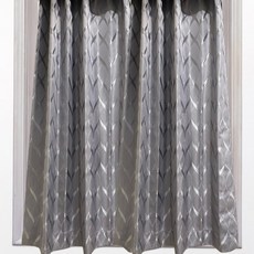J&N 銀瀾緹花半腰拉摺窗簾, 銀灰色