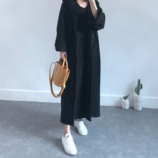 루나글램 새로운 임산부 느슨한 무릎 지퍼 가디건