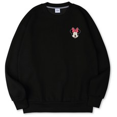 VENHIT 迪士尼米妮刺繡棉質雙面布大尺碼大學T DNMKOM1307F