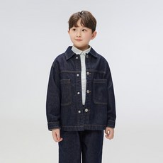 스파오키즈 아동용 포켓 데님 트러커 자켓