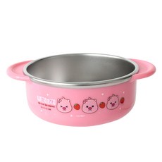 LILFANT 印花防滑不鏽鋼雙柄餐碗, 混色, 1入