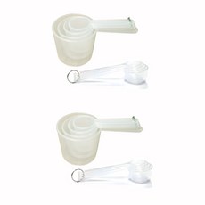 Bestom PP量杯量匙 8種*2組, 單色