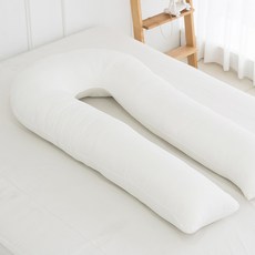 U型身體枕, 白色