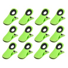 마켓레브 봉투 밀봉용 자석 집게 12p, 그린