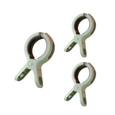 可愛圓形大型曬衣夾 綠色, 3個