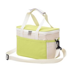 Blue Bucket 帆布雙色方形保冷袋, 綠色