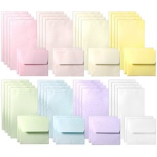 韓紙迷你彩虹信紙8種套組, 混合顏色, 1套