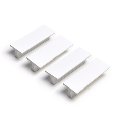 把手世界 Chevrolet 2孔家具把手 P64mm 白色, 4個