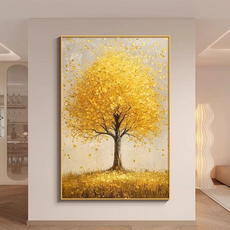 트레오바 트리 벽 플로어 머니트리 크리스탈 도자기 필름 25mm A, 골드