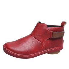 빈슈 여성용 발목 쪼임 벨크로 부츠