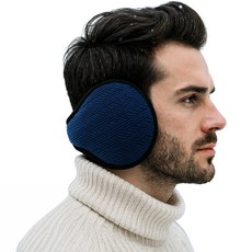 제코 경량 기모 보온 귀마개, 네이비, 1개