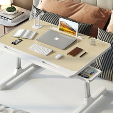 높이 각도 조절 튼튼 베드 책상 서랍형, 우드