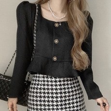 PEONIST 泡泡袖方領上衣