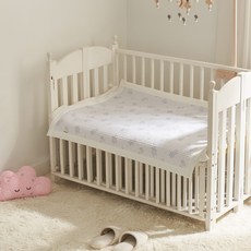 롤베이비 유아용 줄 누빔 고정밴드 패드, 베어 그레이, 1개