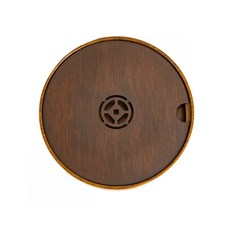 青白園竹製復古茶盤, 滿月, 1個