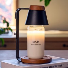 에인디 캔들백화점 아르볼 타이머 우드 캔들워머 + 디자인 소이캔들 430g 세트, 블랙우드, 가든파티